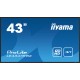 iiyama PROLITE LE4341S-B2 Pantalla plana para señalización digital 108 cm (42.5'') LCD 350 cd / m² Full HD Negro 18/7